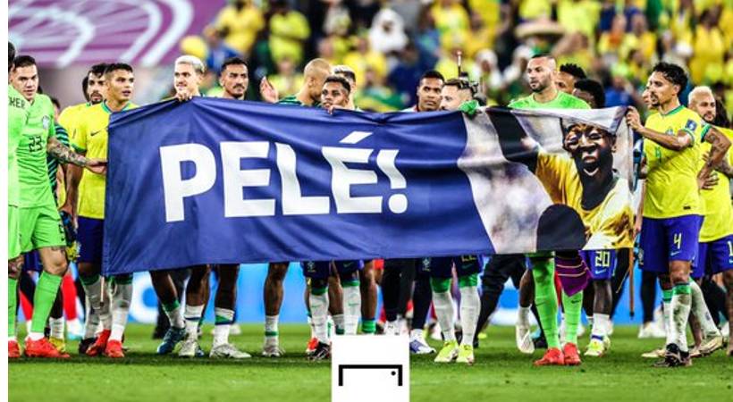 Brazilian players dedicate Today's victory Pele
