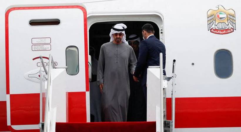 UAE President Mohamed bin Zayed Al Nahyan arrives Qatar