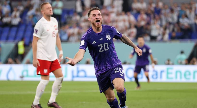 FIFA World Cup Poland vs Argentina first goal