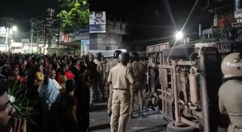 vizhinjam police station attack police takes case
