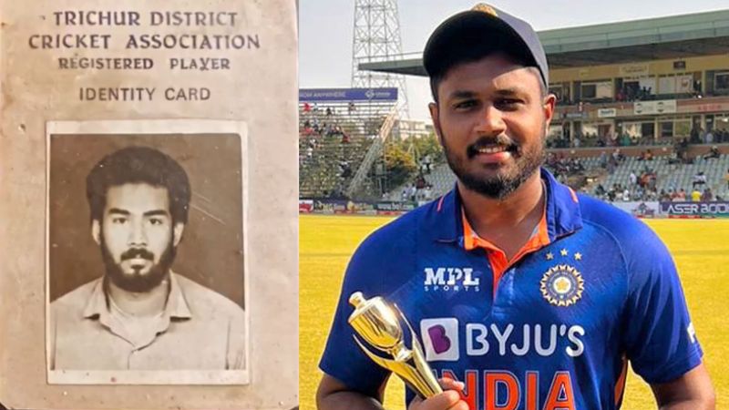 sanju samson shared biju menon's old photo as cricket player