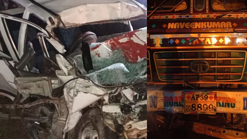 accident with car and lorry collided 5 death alappuzha bypass