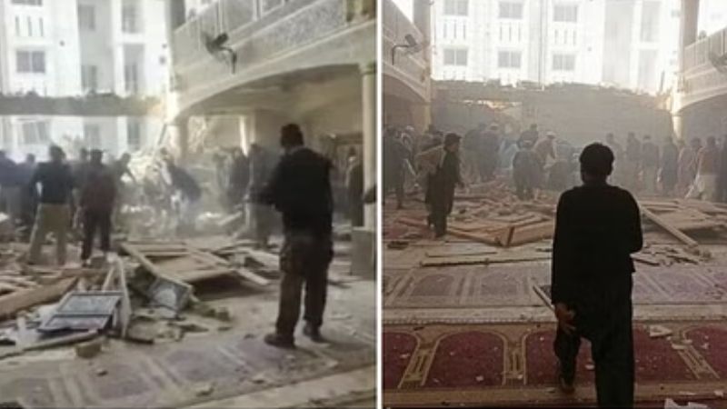 blast in mosque pakistan atleast 25 killed