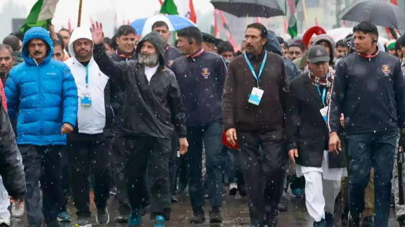 bharat jodo yatra at srinagar today