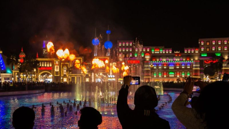 dubai global village closed due to heavy rain