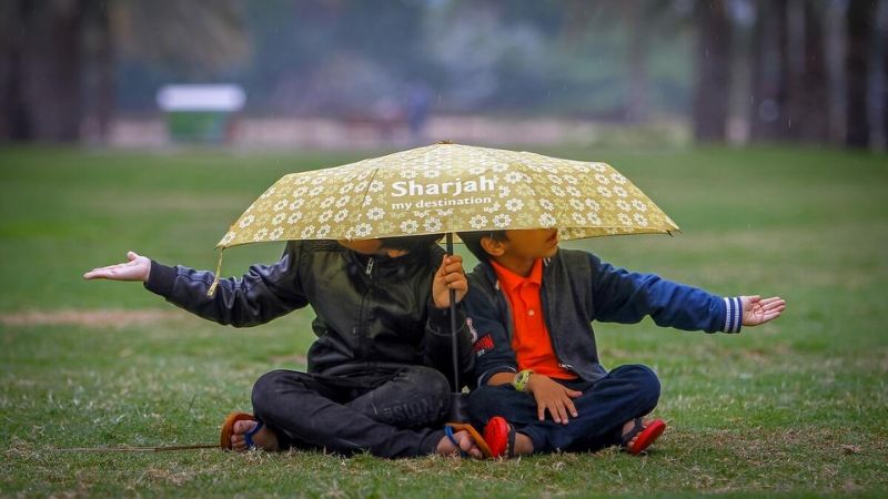 sharjah public parks closed due to heavy rain