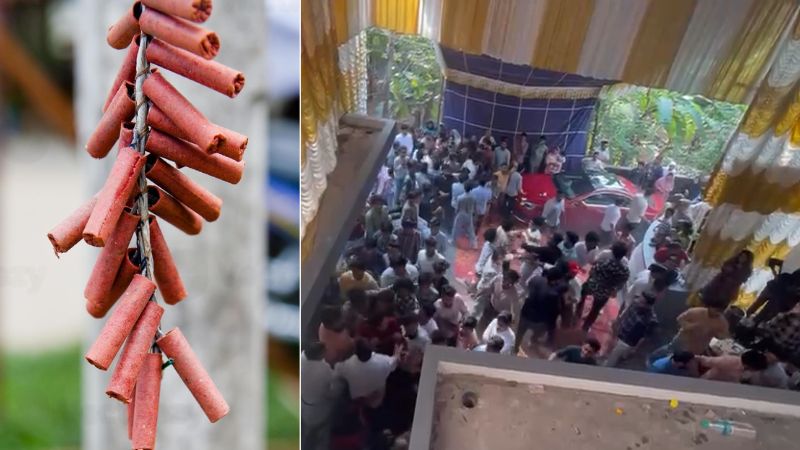 Crackers burst at wedding house clash between relatives
