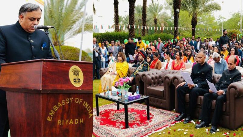 Indian Embassy in Saudi Arabia celebrates 74th Republic Day