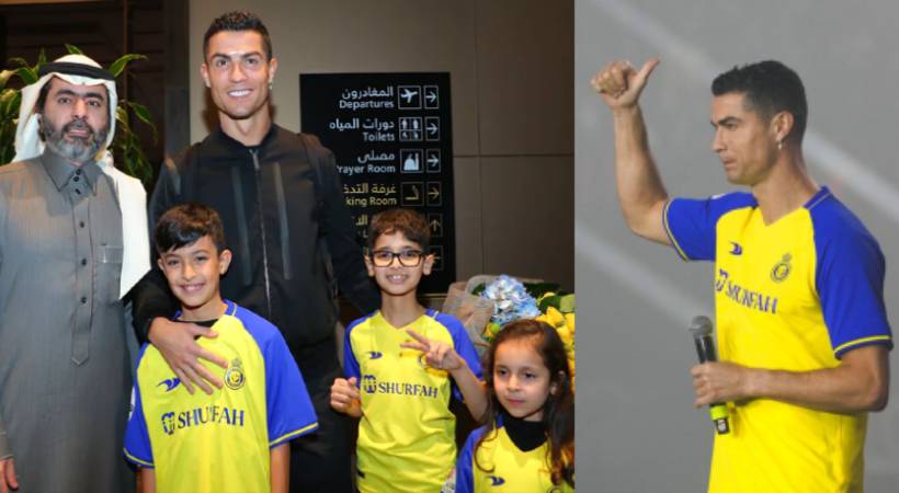 Cristiano Ronaldo Arrives In Riyadh Saudi
