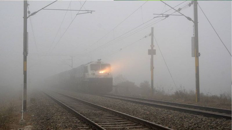 26 trains delayed due to heavy fog