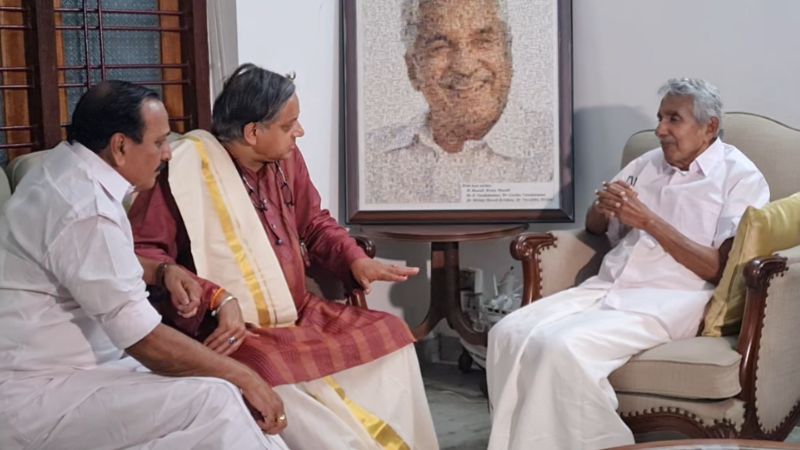 shashi tharoor met oommen chandy