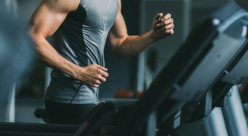 businessman collapse during gym work out