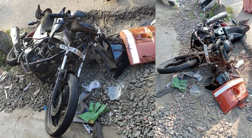 accident Biker dies in Thrissur
