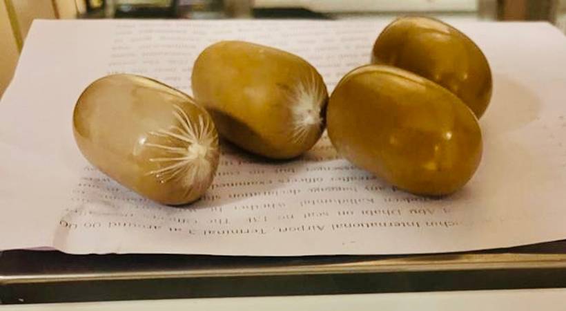 gold smuggle in capsule form youth arrested
