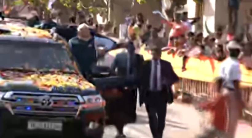 security lapse Narendra Modis road show Karnataka