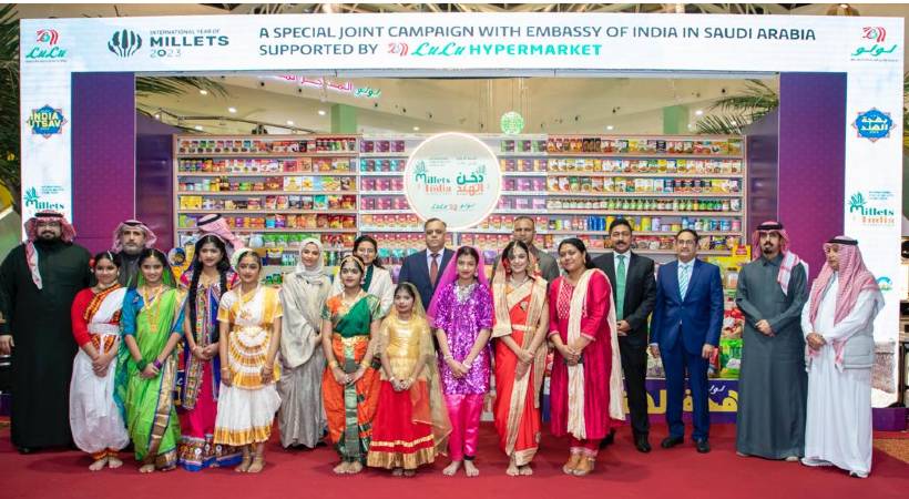 Indian Ambassador inaugurating LuLu India Utsav in Riyadh