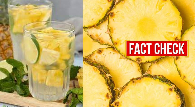 pineapple hot water cancer fact check