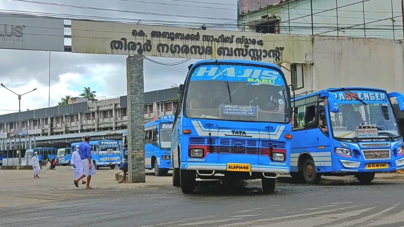 Private bus strike tirur malappuram