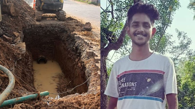young man died after falling into water authority pit