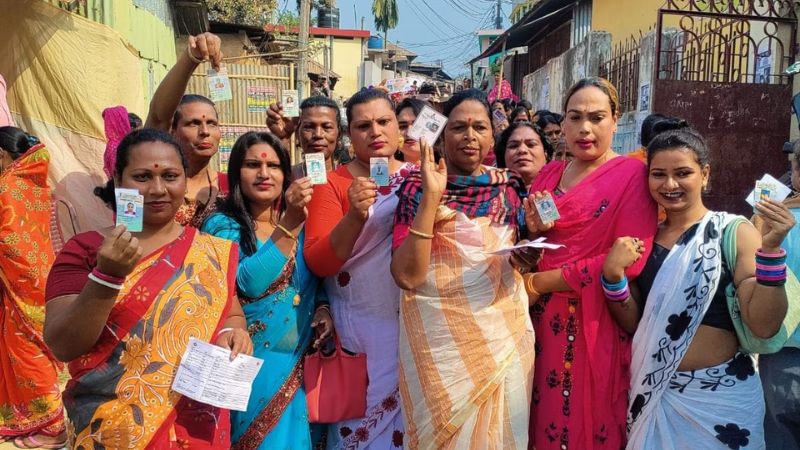 32 % voter turnout recorded till 11 am tripura election