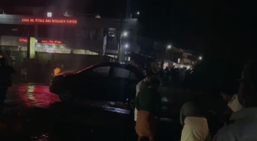 car catching fire while running Kozhikode