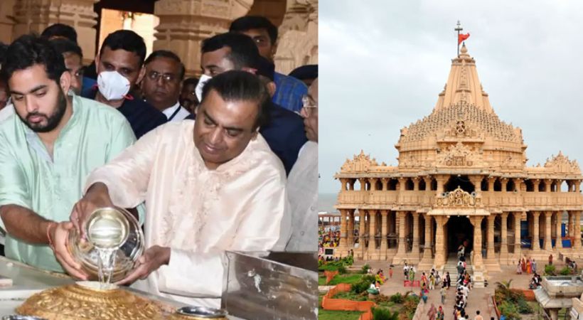ambani donates 1.51 crore to somnath temple