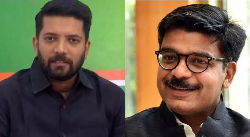 Assembly session today Shafi Parambil and Mathew Kuzhalnadan dressed in black