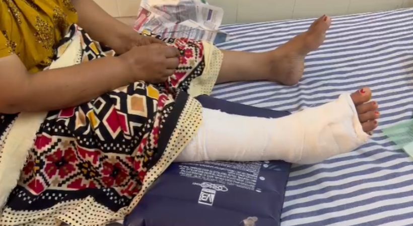 Complaint in leg surgery done in kozhikode national hospital