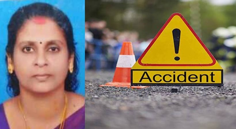 Car accident woman died in kollam