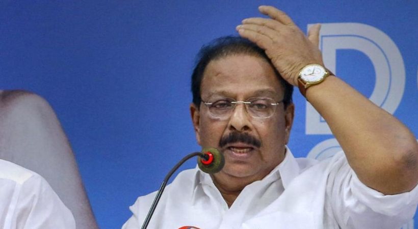 k Sudhakaran changed his stance on tax boycott