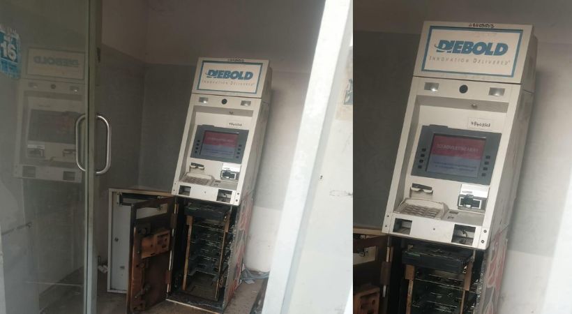 Robbery at four ATMs in Tamil Nadu 86 lakh looted