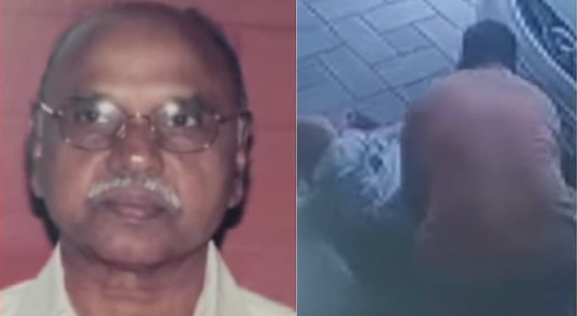 Hitting head at the glass door old man died