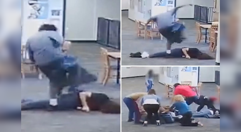 Florida student beats teacher