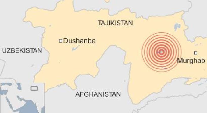earthquake in Tajikistan