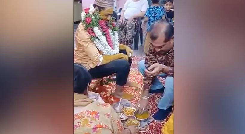 man collapses during haldi ceremony