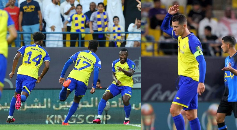 Al Nassr won against Abha and Ronaldo receives yellow card