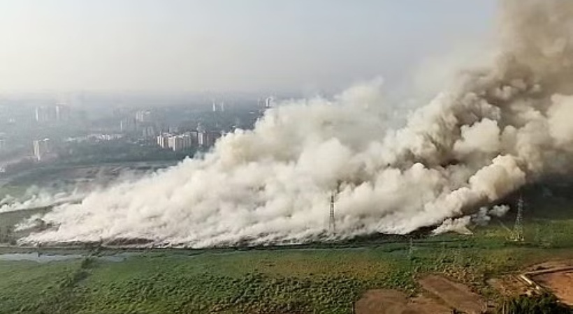 Brahampuram Fire Smoke