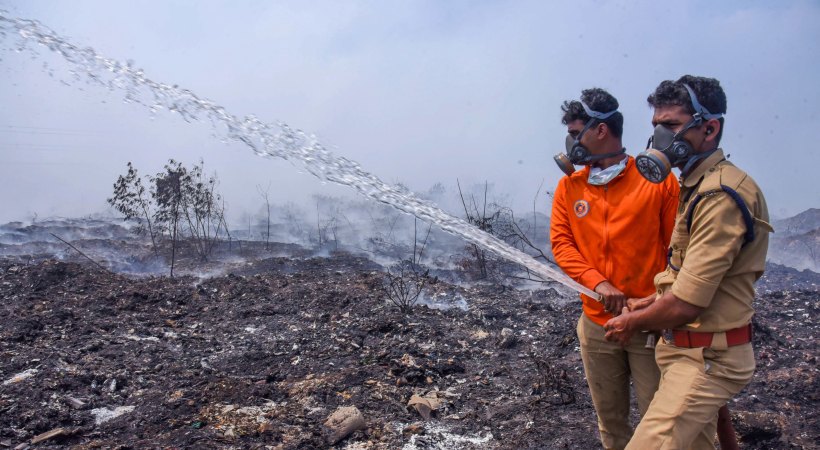 Brahmapuram fire