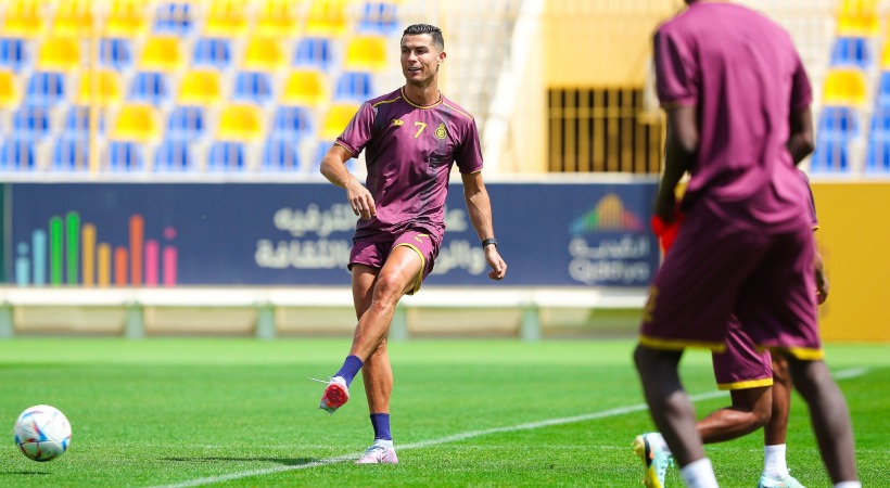 Cristiano Ronaldo training for Al Nasar FC