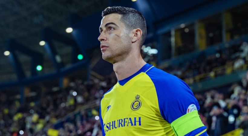 Cristiano Ronaldo on Al Nassr jersey