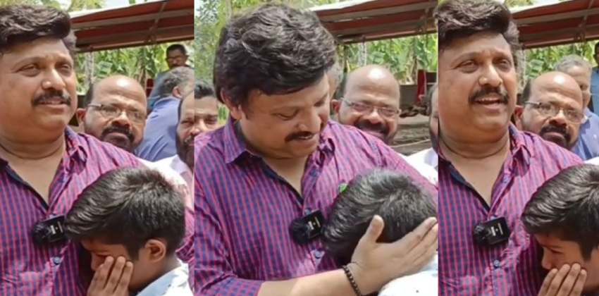 Ganesh kumar mla helps homeless mother and son