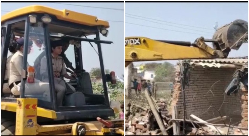 Madhya Pradesh Women Cops Bulldoze Home Of Rape-Accused