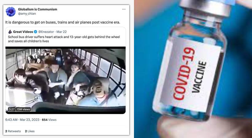 bus driver collapsed covid vaccine