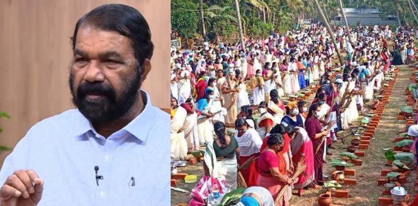 V sivankutty about attukal pongala
