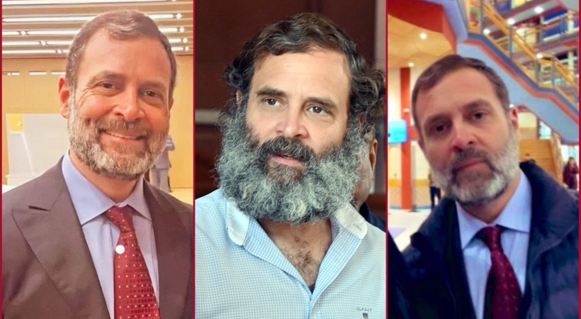 Trimmed beard sharp suit Rahul Gandhi has a new look for Cambridge talk