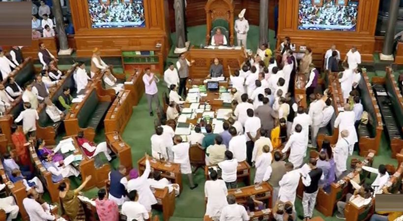 Ruling-opposition protests over Rahul and Adani issues in Parliament