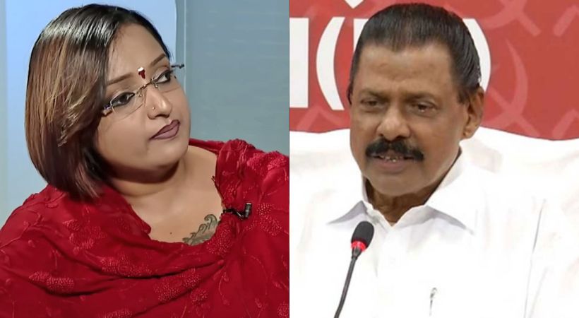 mv govindan sent notice to swapna suresh