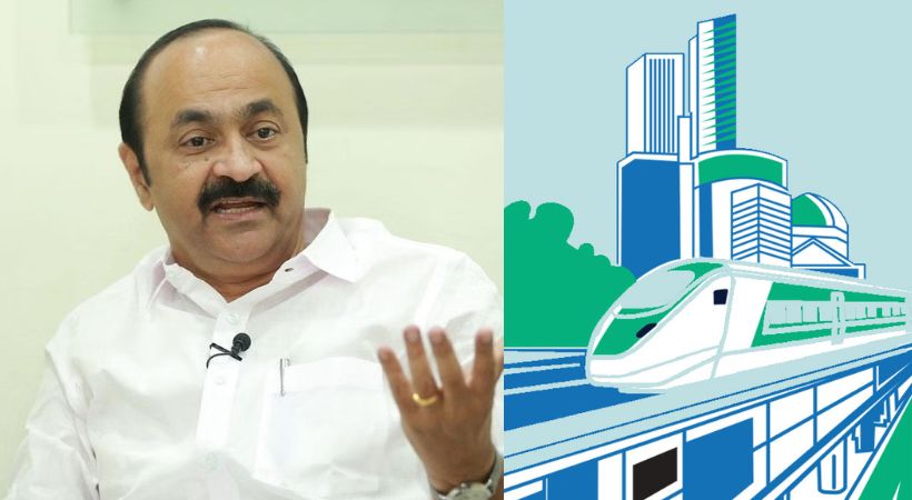 anti K rail strike won VD Satheesan silver line