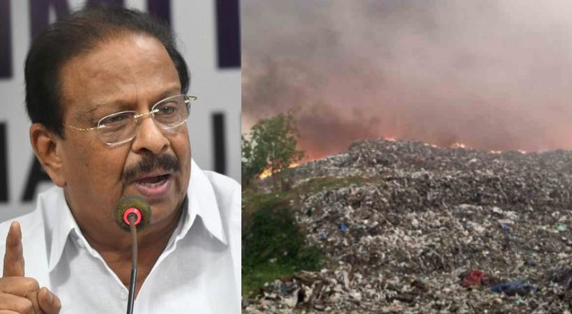 K sudhakaran blame CPIM in brahmapuram fire