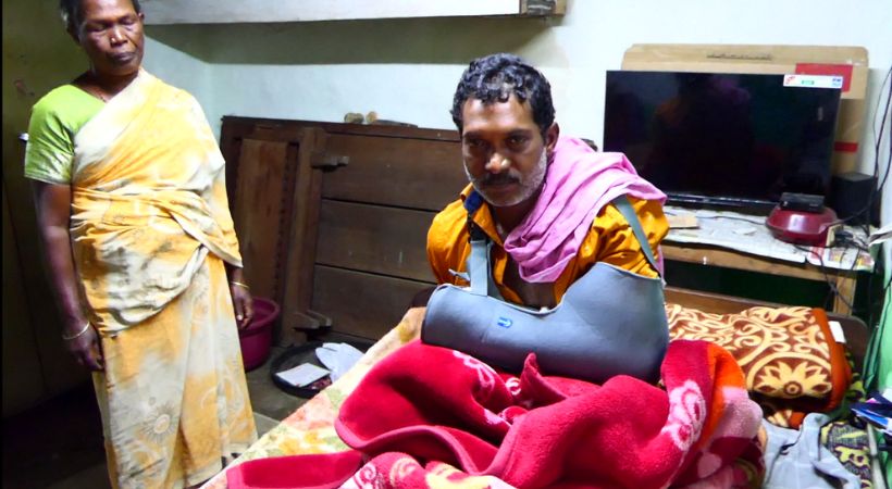 Panchayat member and husband absconding in beaten up case